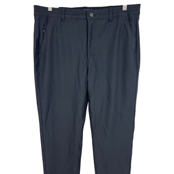 Marc New York Men 34 x 32 Commuter Pant Straight Black Modern Stretch Career New - Picture 2 of 9